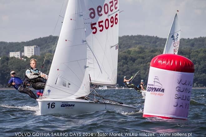 Hippolyte Macheti and Sidoine Dantes (FRA-55096) - 420 and 470 Junior European Championships 2014, Day 2 ©  Wilku – www.saillens.pl